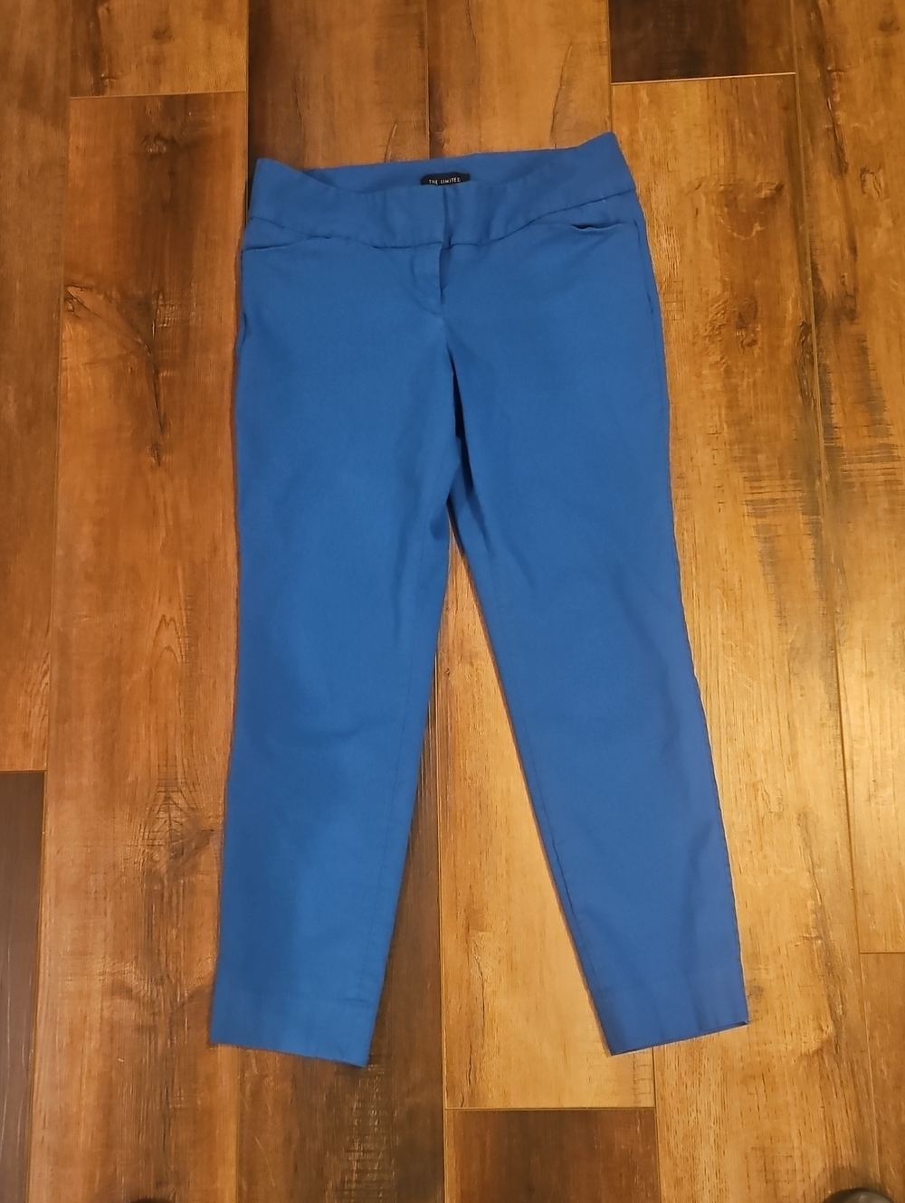 The Limited Bright Blue Cropped Ponte Pants